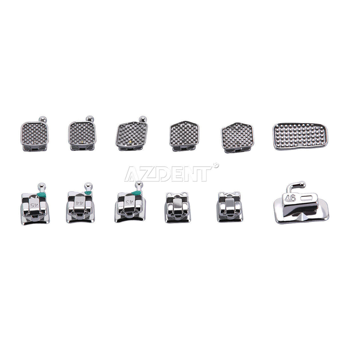 5X Dental Orthodontic Passive Self-Ligating Brackets Braces MBT.022 Hook 345 FDA