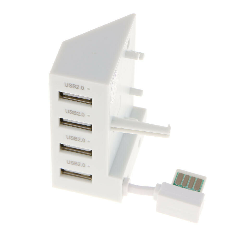 4 Ports USB 2.0 Portable Compact Hub Expansion Adapter For Xbox   S Console