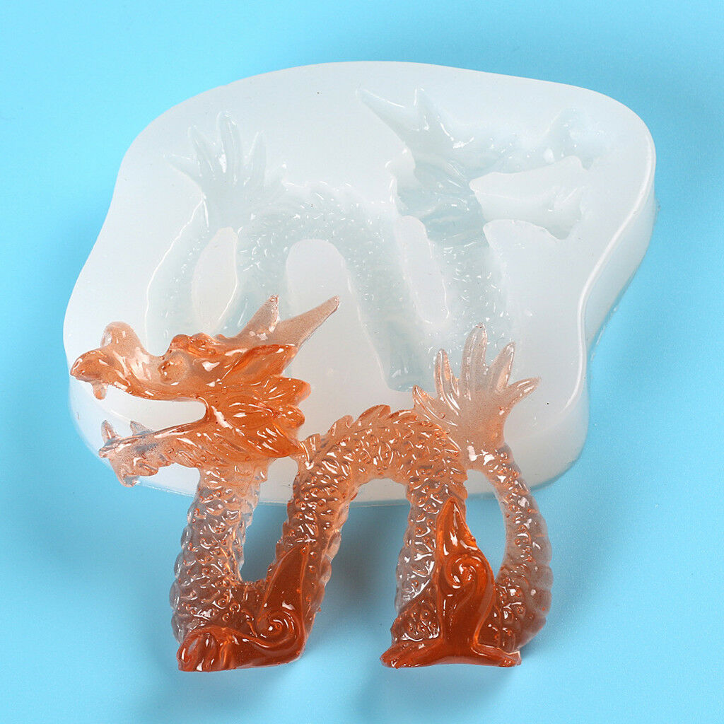Chinese Traditional Dragon Silicone Molds Cake Fondant  Cookie Chocolate Baking