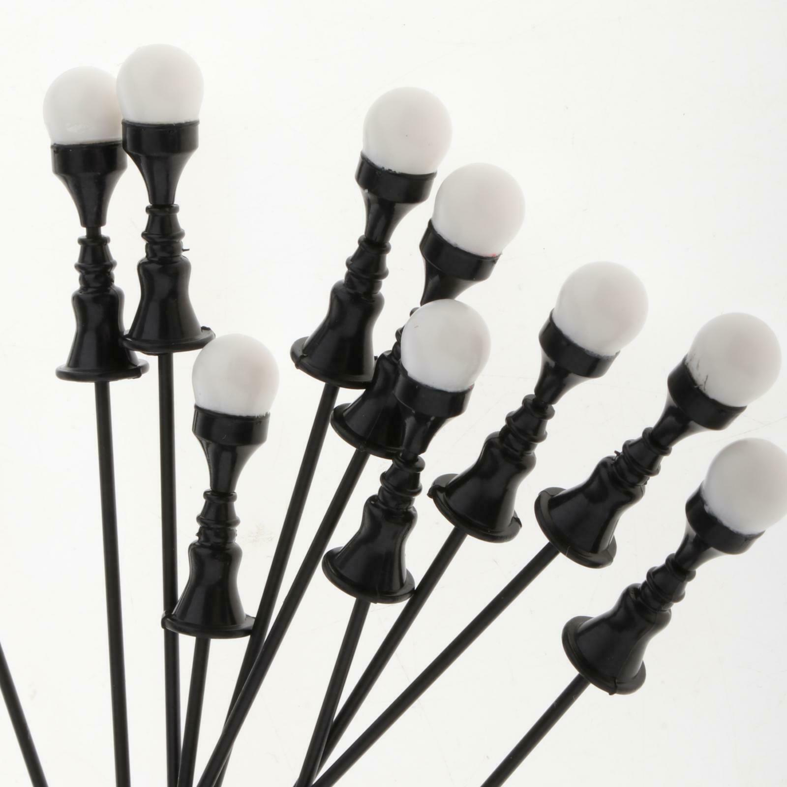 10 Train Scenery LED Light Warm White Prewired 12V  Lamp Diorama 1:100-1:150