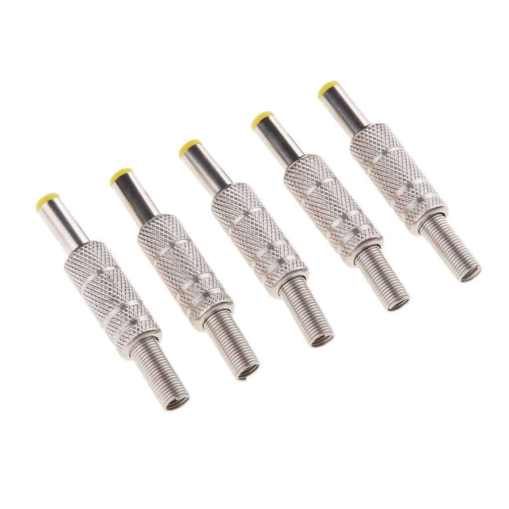 5x DC Power Plug 5.5mm x 2.1mm Male Barrel   Adapter Connector