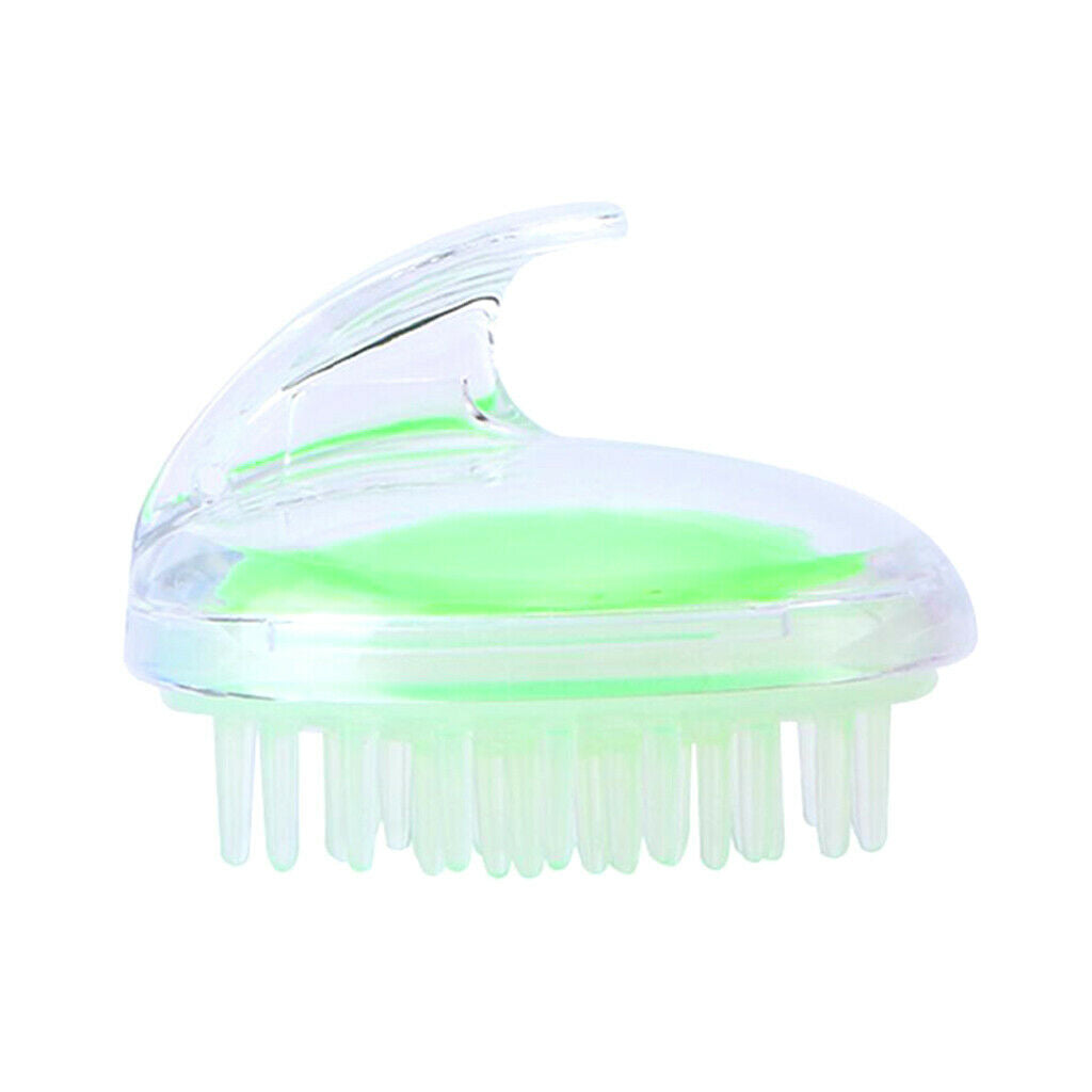 1x Soft Silicone Shower Shampoo Body Wash Dandruff Brush Hair Scalp Massager