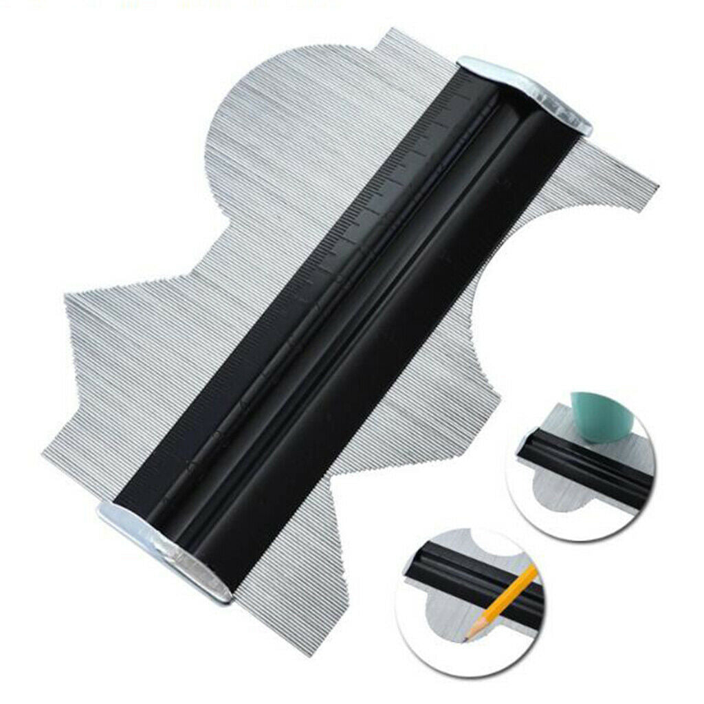 Metal 6 inch Outline Gauge Ruler Duplicator Tiles Flooring Accuracy Shaping