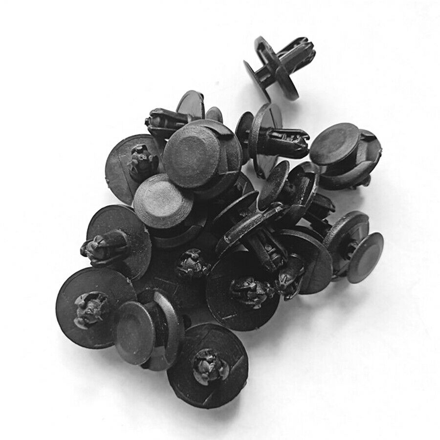 80PCS Motorcycle ATV Nylon Fairing Bolt Bodywork Push Pry Rivets Pin Kit Set