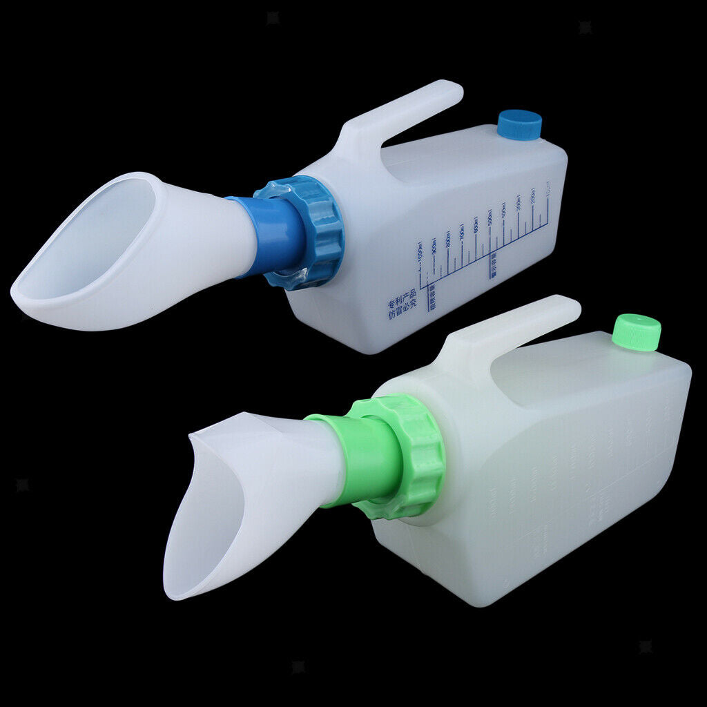 2X Elderly Patient Female Urinal Bottle Pee Bottles Night Drainage Container