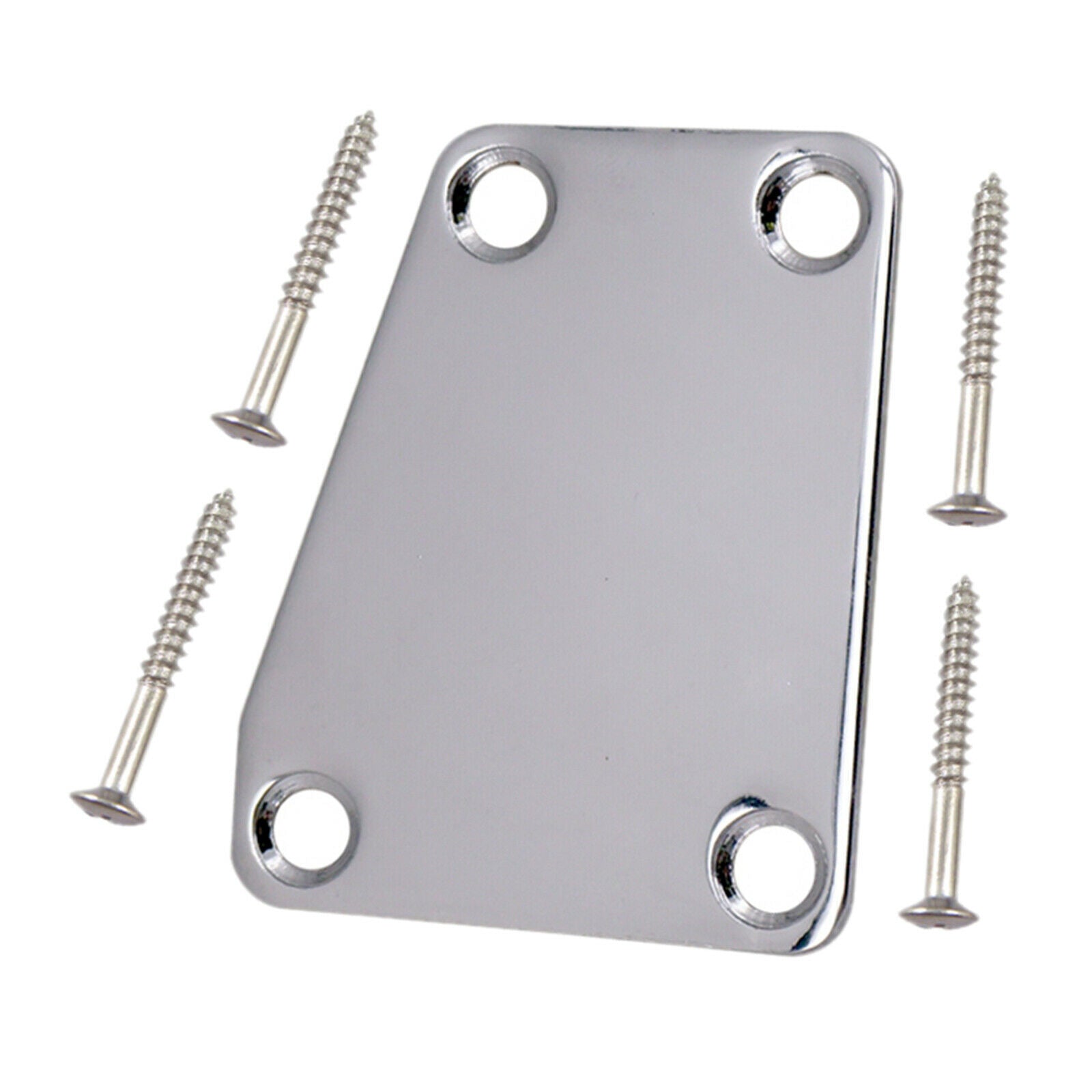 Steel Chrome Neckplate Fits for ST Electric Guitar Bass Parts Accessory