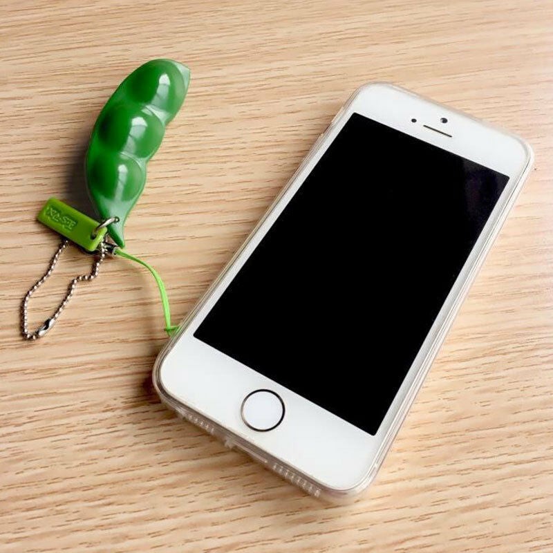 Key Ring Small Peas Stress Ball Shape D’ Bean - New