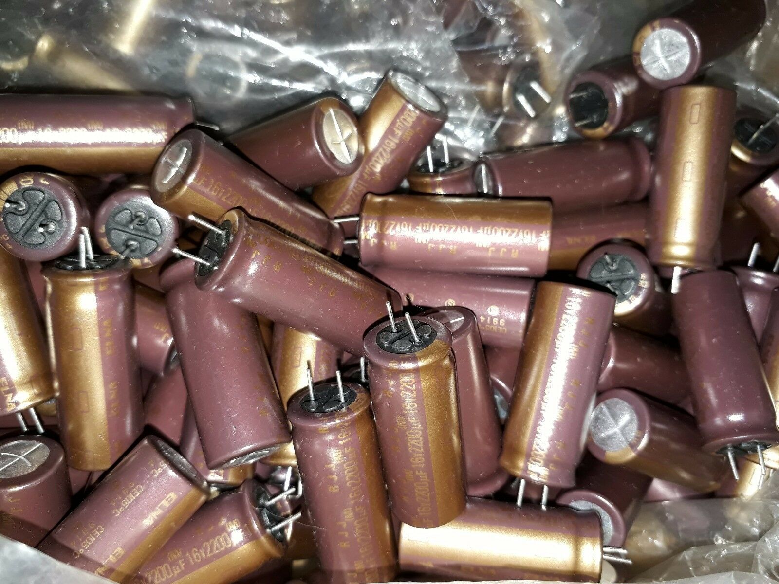 8PCS NOS ELNA RJJ 2200uf 16V 105C LOW ESR caps FOR AUDIO!