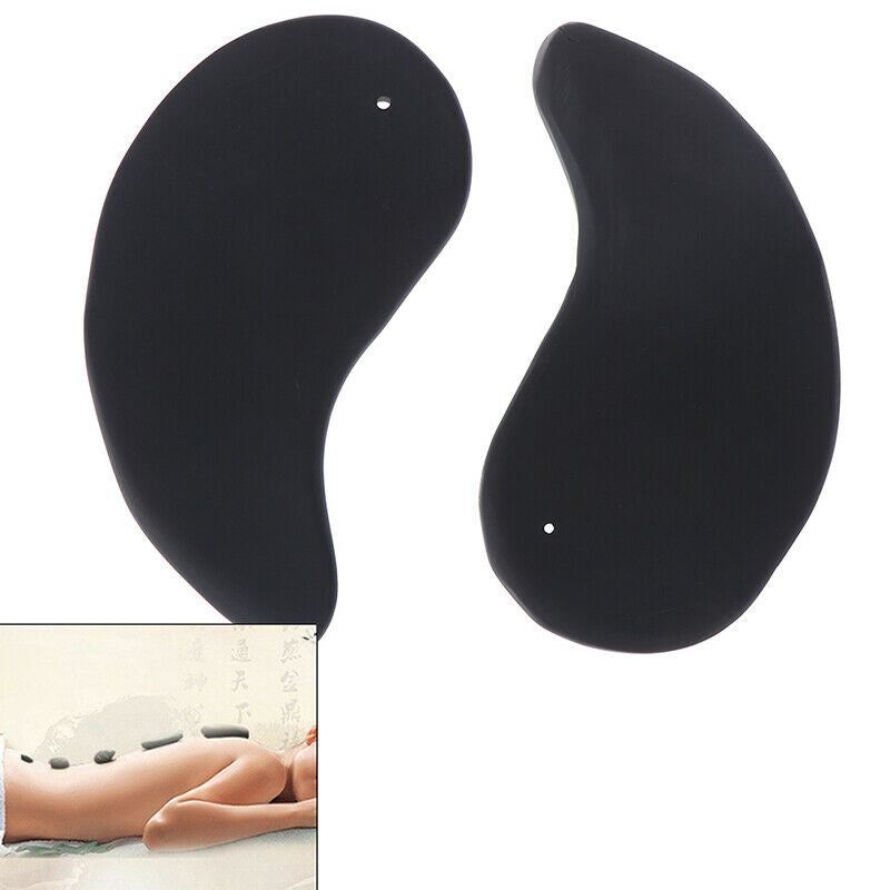 Gua Sha Scraping Massage Board Black Bian Stone Needle Gossip Taichi P .l8