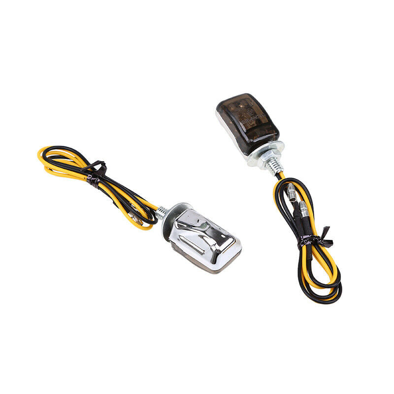 6mm LED Black ABS Motorcycle Turn Signal Lights 12V Indicators Universal Blinker