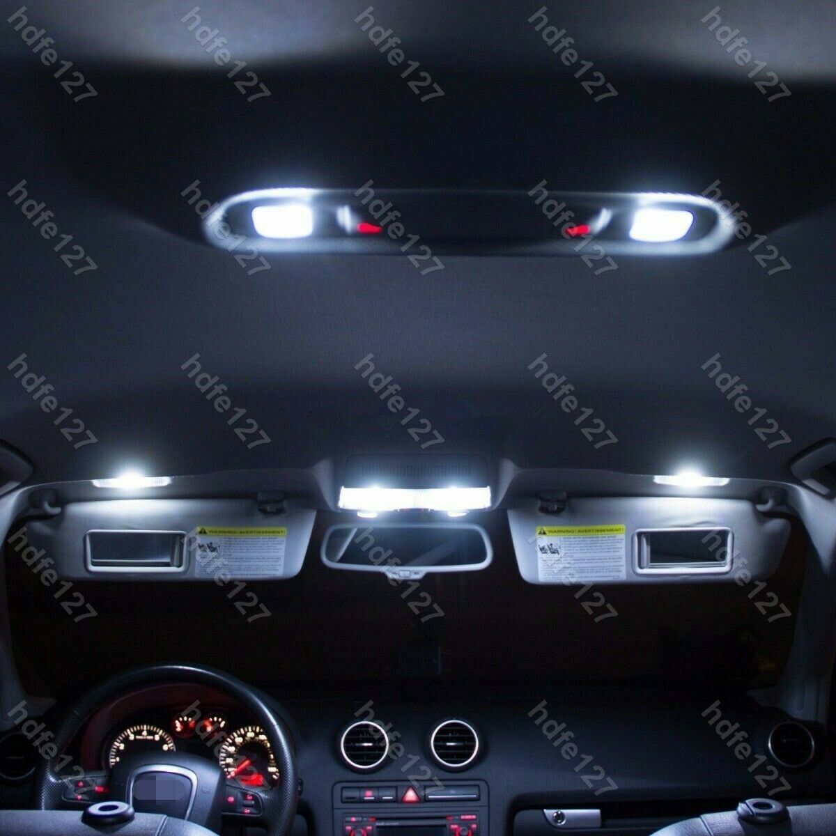 14Pcs/Set LED Interior Package Kit For T10 36mm Map Dome License Plate Lights an