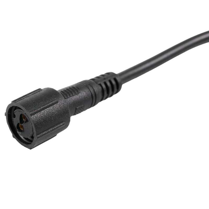 Male Female Plug 2 Pin LED Waterproof Connector Cable Black I7L3