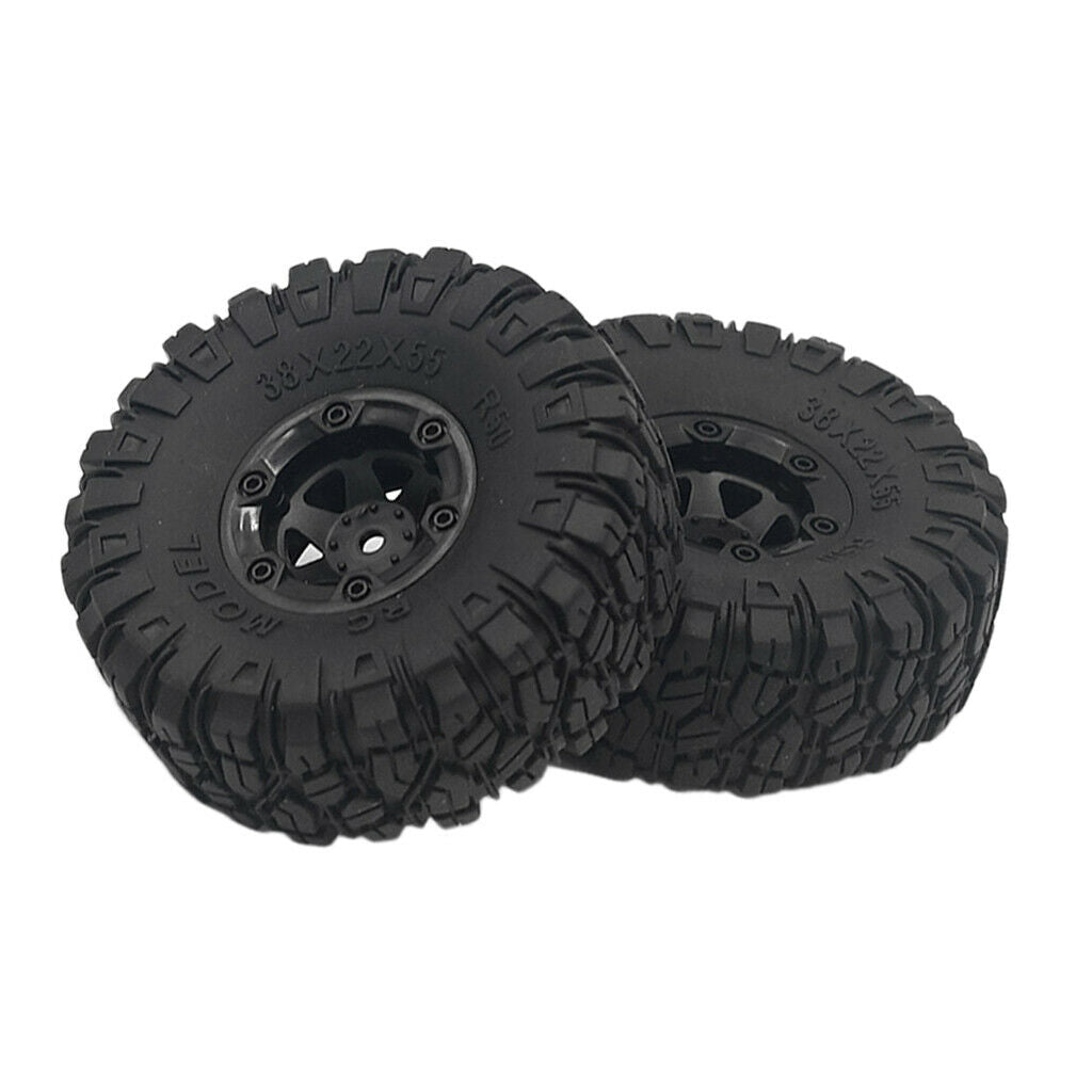 2 Pieces RC Rubber Tyres  Set Fit for 1:12 WLTOYS 12428 12428-C FY03/05 DIY