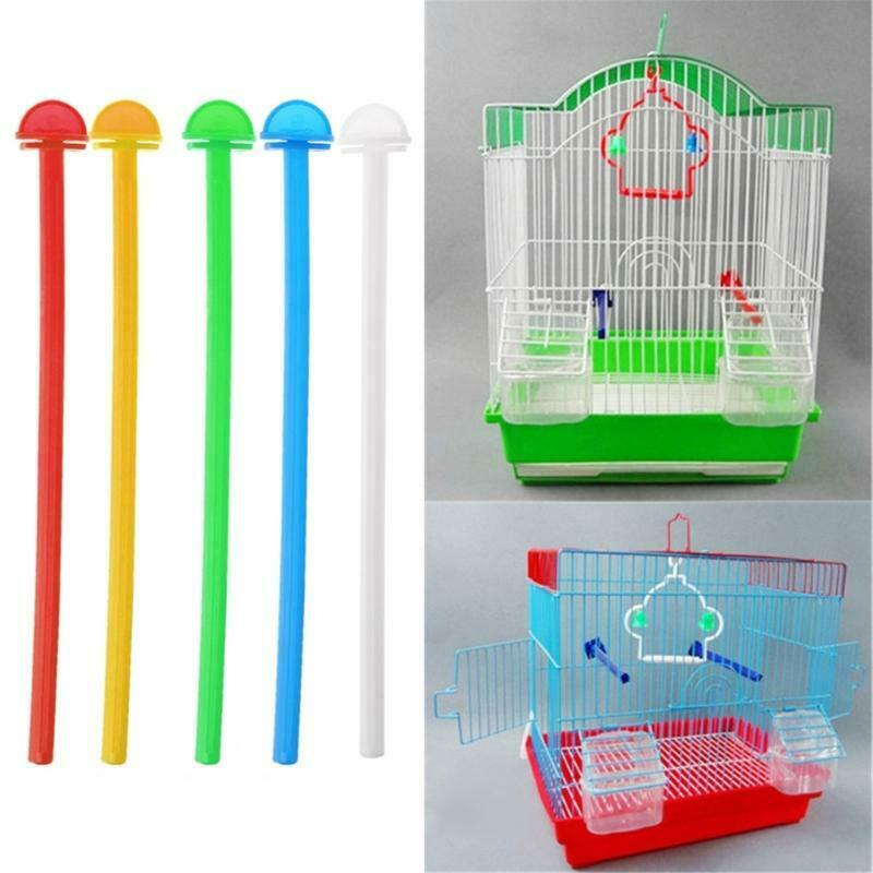 Parrot Perch Plastic Stand Training Bar Easy to Install Cage Accessories