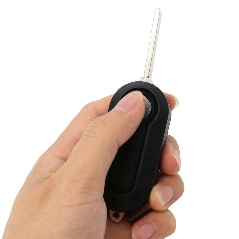 3 Buttons Flip Remote Key Case Shell Cover For FIAT 500 Panda Car Alarm Keyless