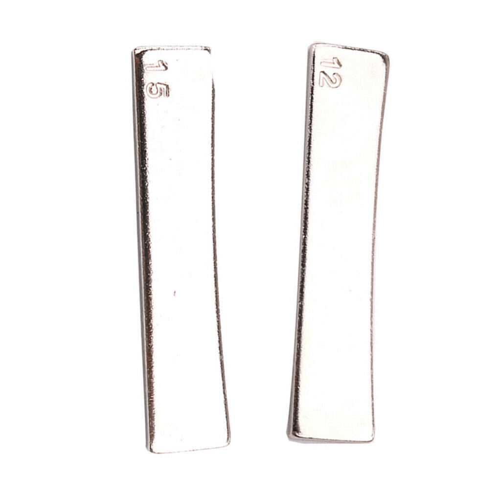 Lovoski 2pcs Alloy Guitar Radius Fretboard Fret Press Caul Inserts 12" 15''