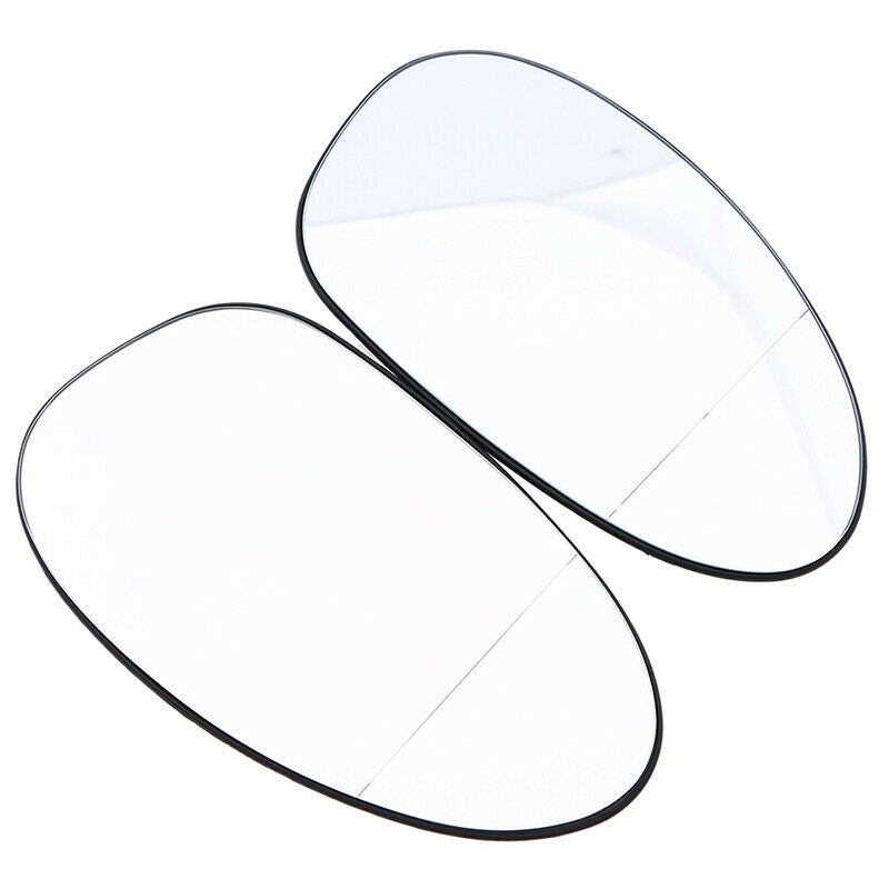 2Pcs Car Side Rear View Mirror Glasses White Heated For BMW E46  E81 E87 E88 M3