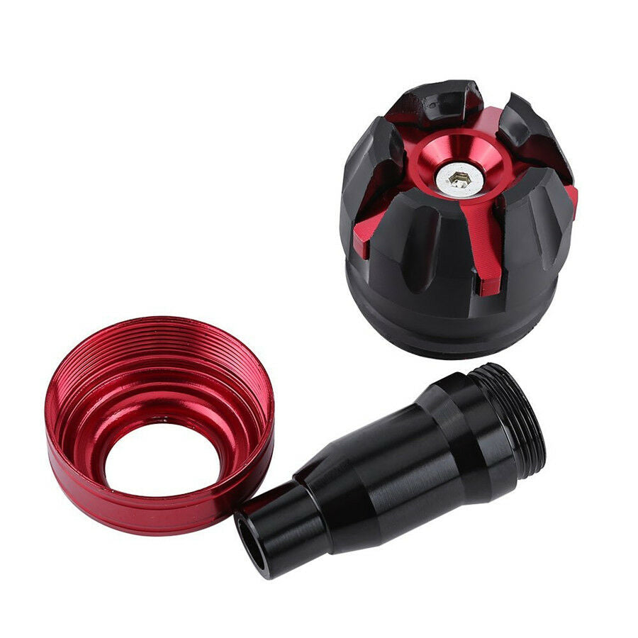 1*Motorcycle Falling Engine Protectors Crash Pad Protect Frame Slider Black&Red