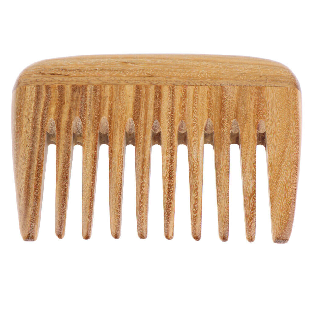 2Pcs 4" Retro Pocket Brush Anti-static Natural Massage Wide Teeth Hair Comb