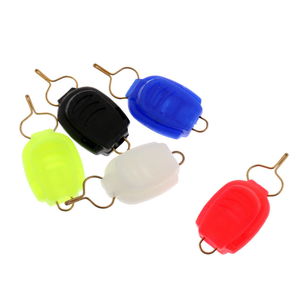 10Pc Fishing Line  Steel Baitcasting Wire Buckle Line Stopper Keepers