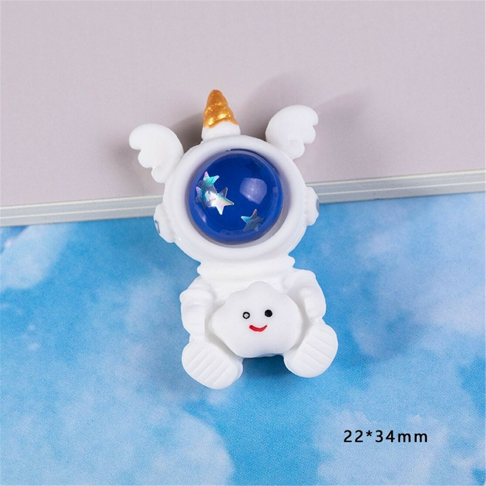10pc Decor Ornament Mixed Space Rocket Astronaut Embellishment Flatback Cabochon