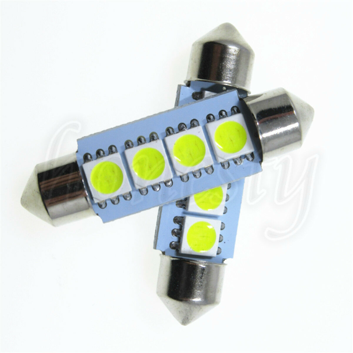 10PCS White 37mm 4SMD Car LED 5050 Dome Map Festoon Interior Light Bulb 12V