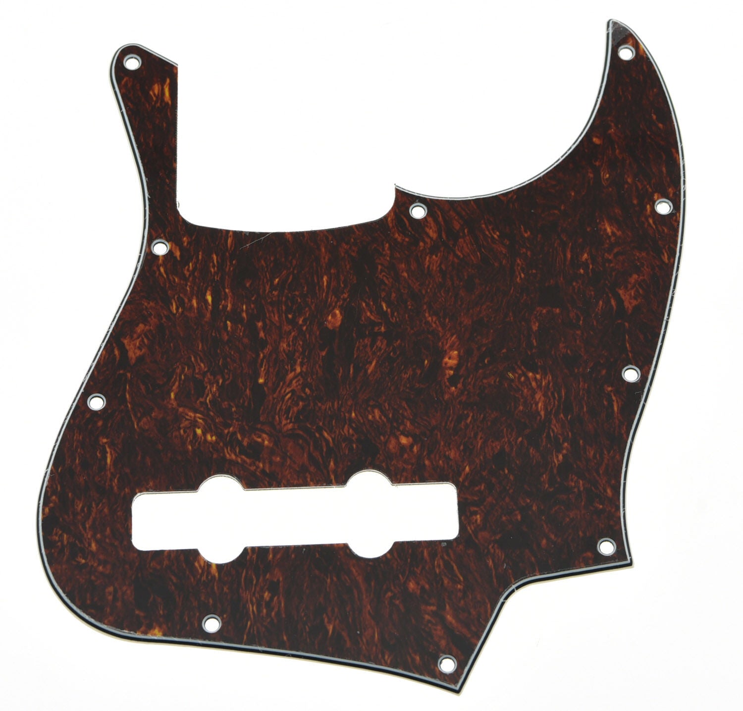 Red Tortoise 5 String Jazz Bass J Bass Pickguard Scratch Plate fits Fender