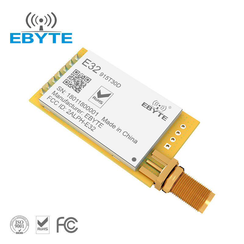 E32-900T30D 1W Transceiver SX1278 SX1276 915MHz Long Range UART LoRa Module