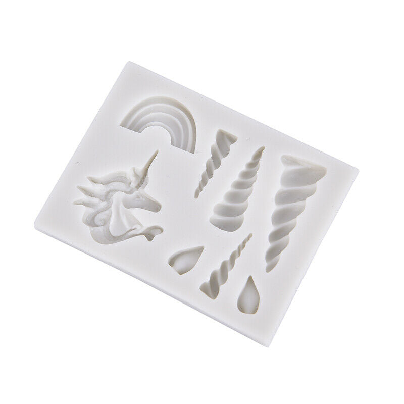 unicorns cloud horn ears silicone molds Decorating Cupcake Gumpaste fonda.l8
