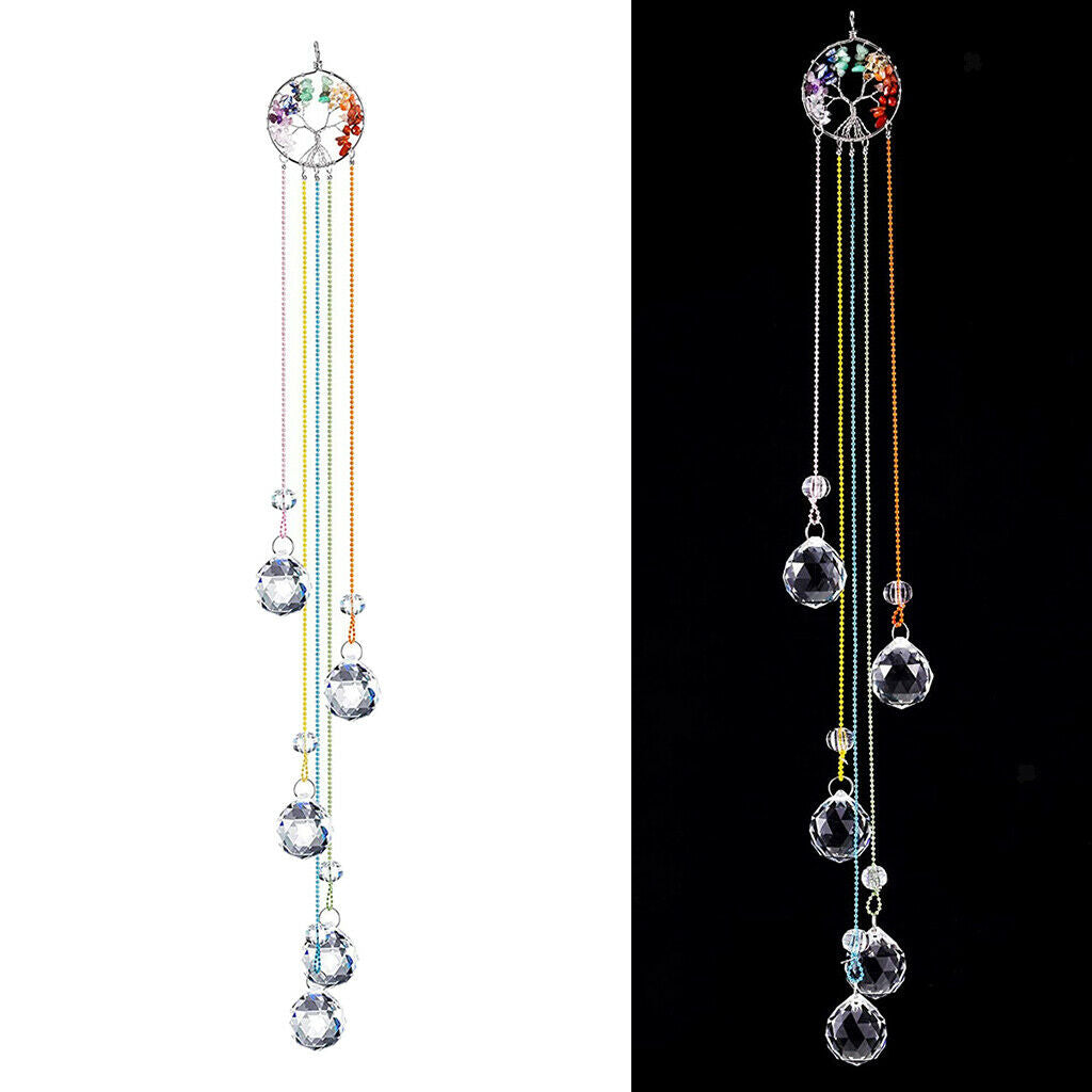 Crystal Prisms Suncatcher Window Rainbow Maker Home Garden Porch Decor