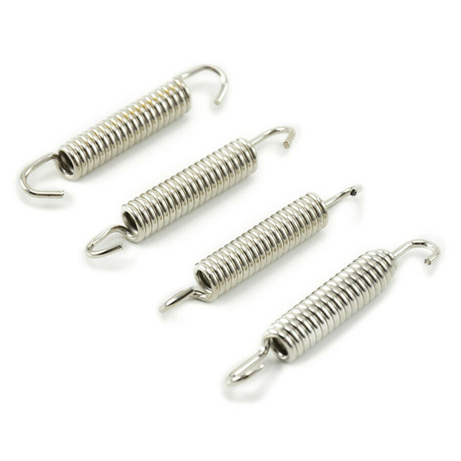 6pcs 58mm Motorcycle Exhaus Mounting Spring Hook With Fastener Stainless Steel
