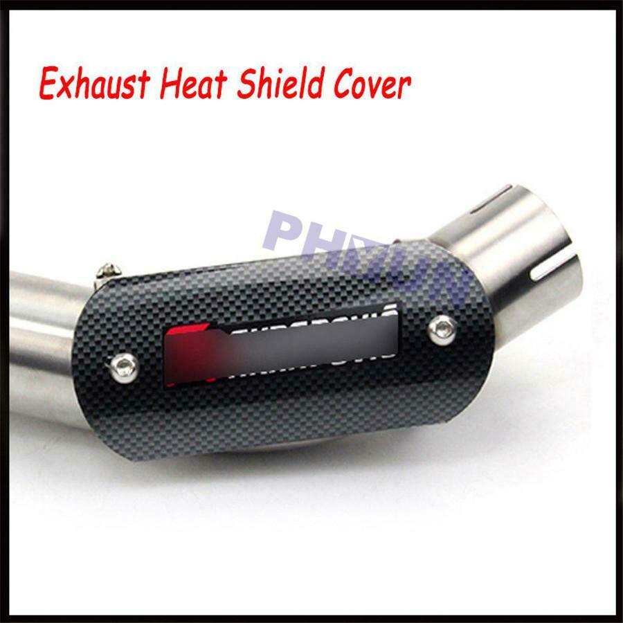 Motorcycle Exhaust Mid Pipe Heat Shield Stainless Steel Anti-scald Protect Shell