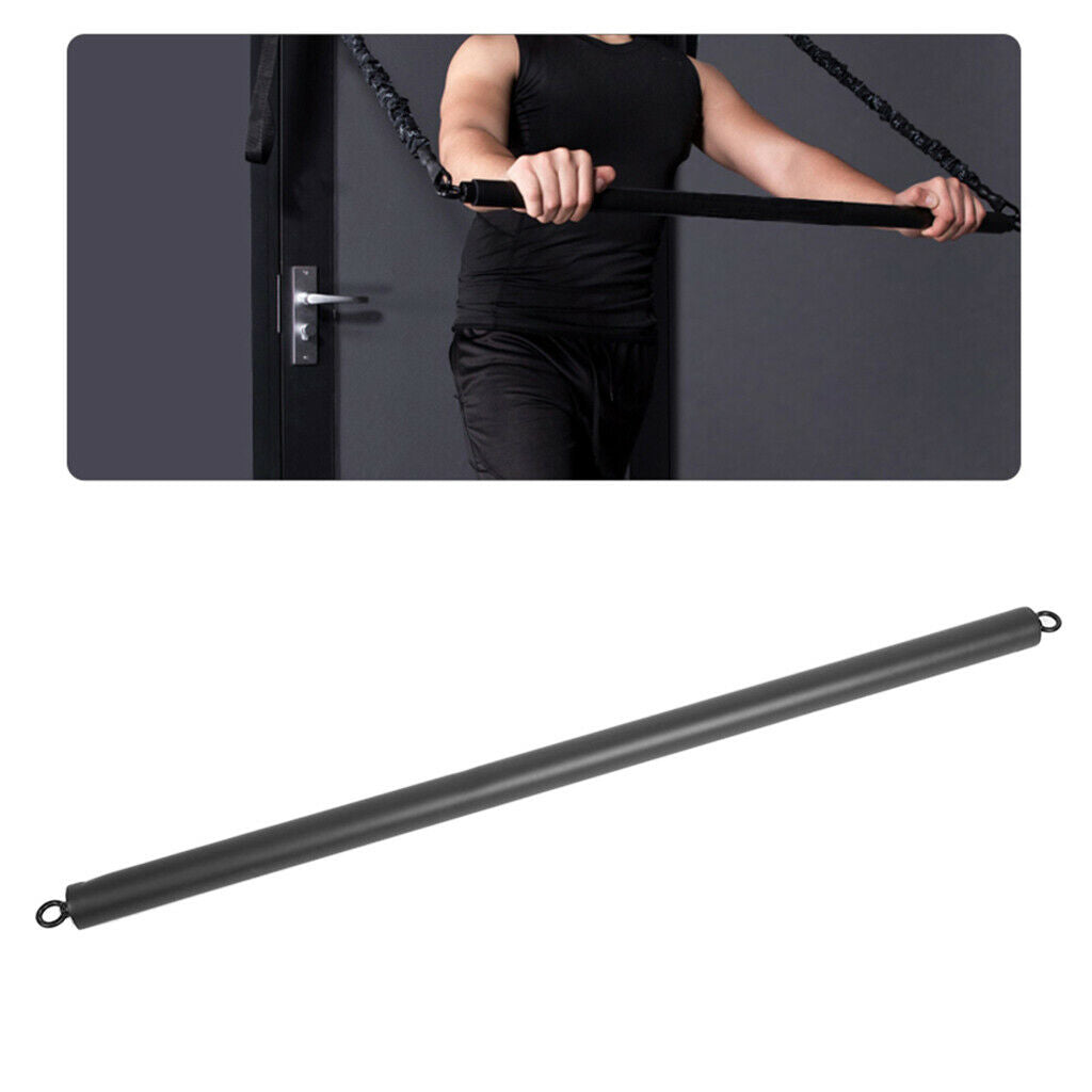 Pilates Bar Home Gym Workout Pull Up Bar Sports Fitness Bar Equipments Black