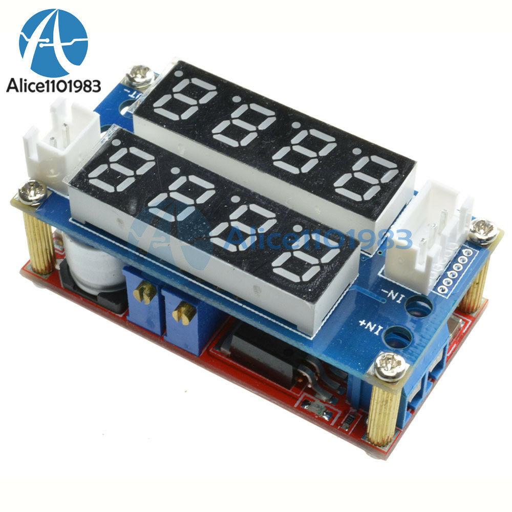 2PCS 5A Adjustable Display Step Down charge Module LED Panel Voltmeter Ammeter