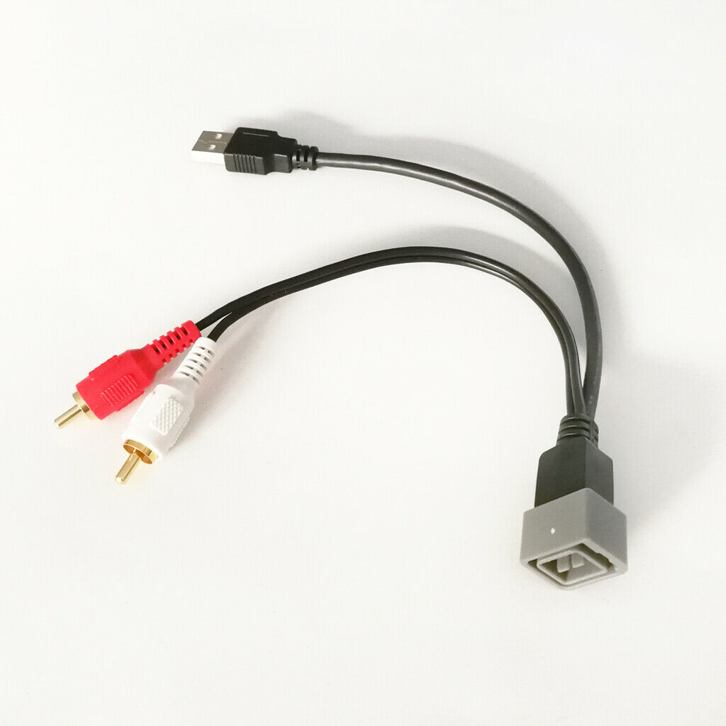 High Quality USB Female to 2 RCA Audio Video Adapter Cable