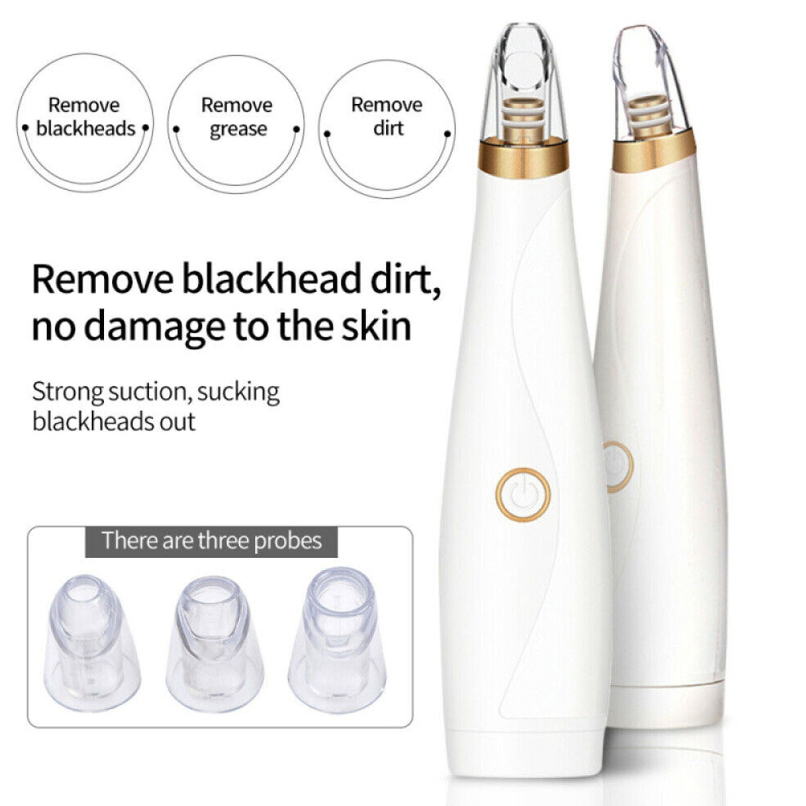 1pc Electric Pore Cleaner Vacuum Blackhead Remover Face Pore Suction Cleaner