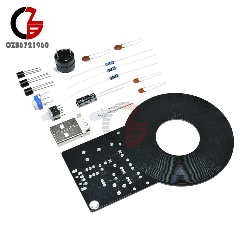 Metal Detector Kits Electronic Non-contact Sensor Module DIY Kit + Battery Box