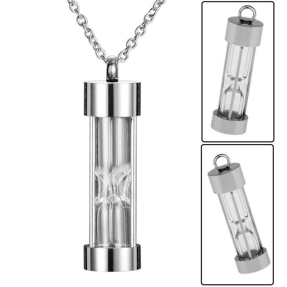 Hourglass Urn Necklace Memorial Jewelry For Ashes Pendant Cremation