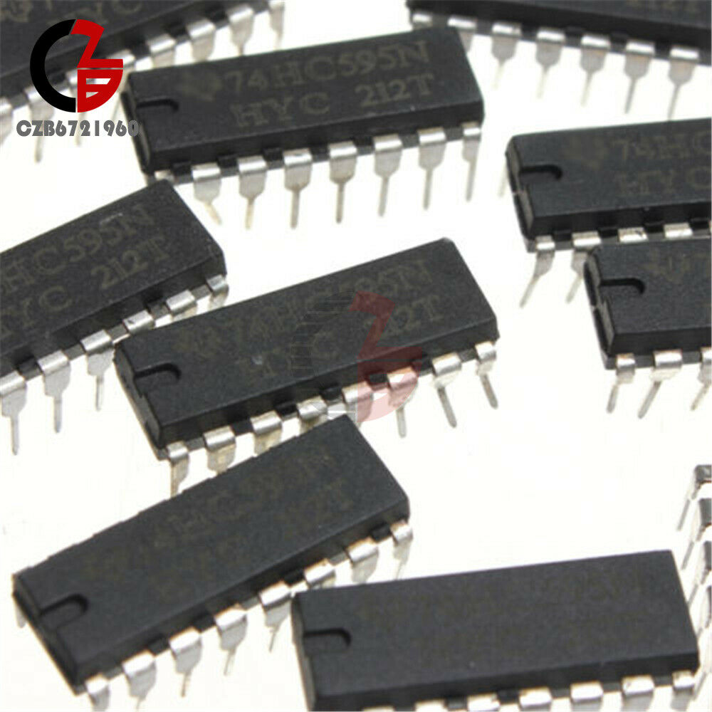 10Pcs SN74HC595N 74HC595  8-Bit Shift Register DIP-16 IC Voltage 2.0 ~ 6.0 V
