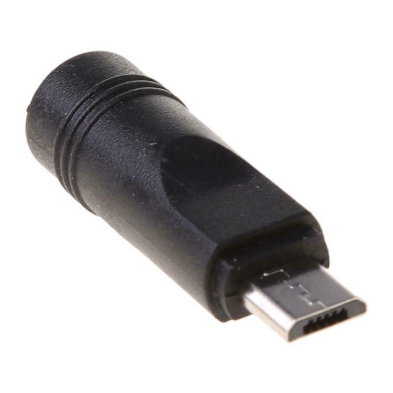 5 Pcs 5.5x2.1mm Female Jack to Micro USB Male Plug DC Power Connector Adapter