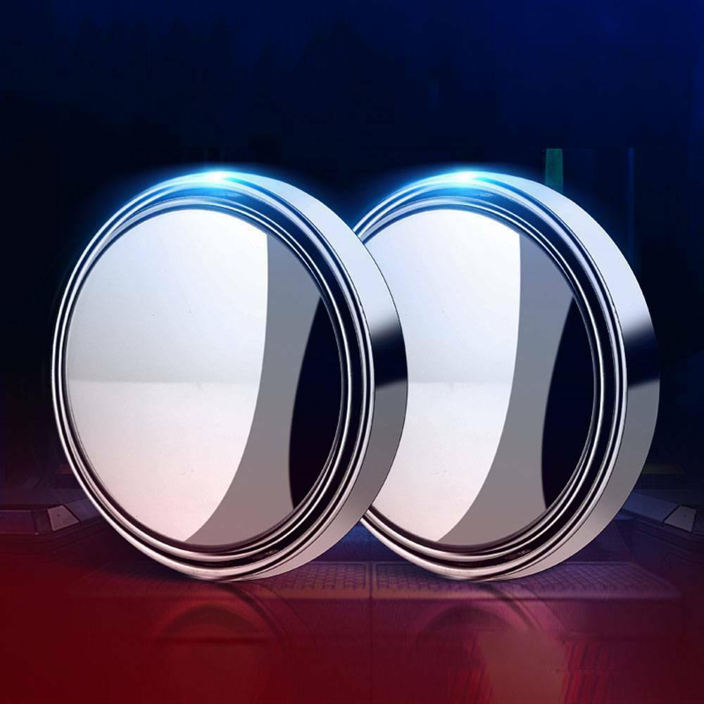 2PCS HD Wide Angle Adjustable Car Rear View Convex Mirror Auto Blind Spot Mirror