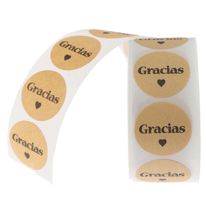 500x Gracias Spanish Thank You labels Stickers scrapbooking stationery sti G Tt