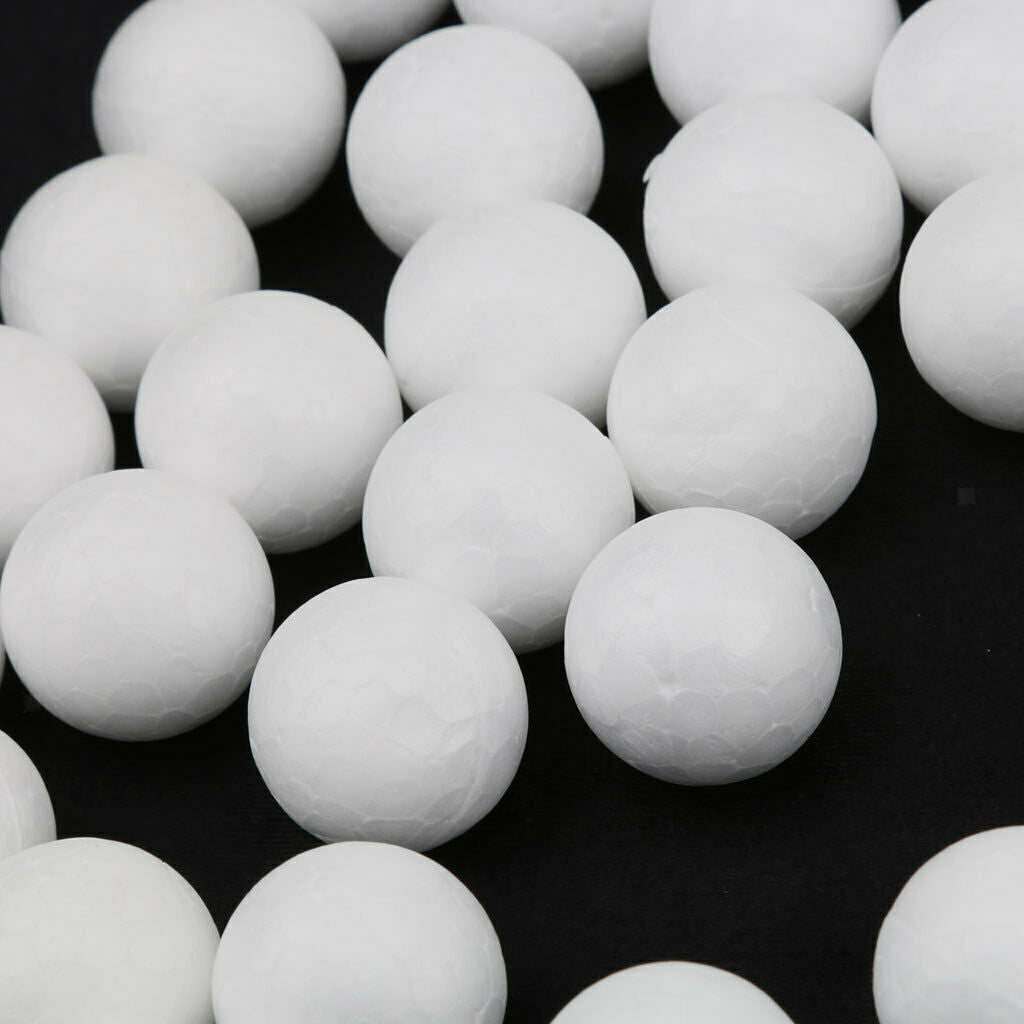 200Pc Styrofoam Polystyrene Foam Balls Crafts DIY Supplies 25mm 20mm Spheres