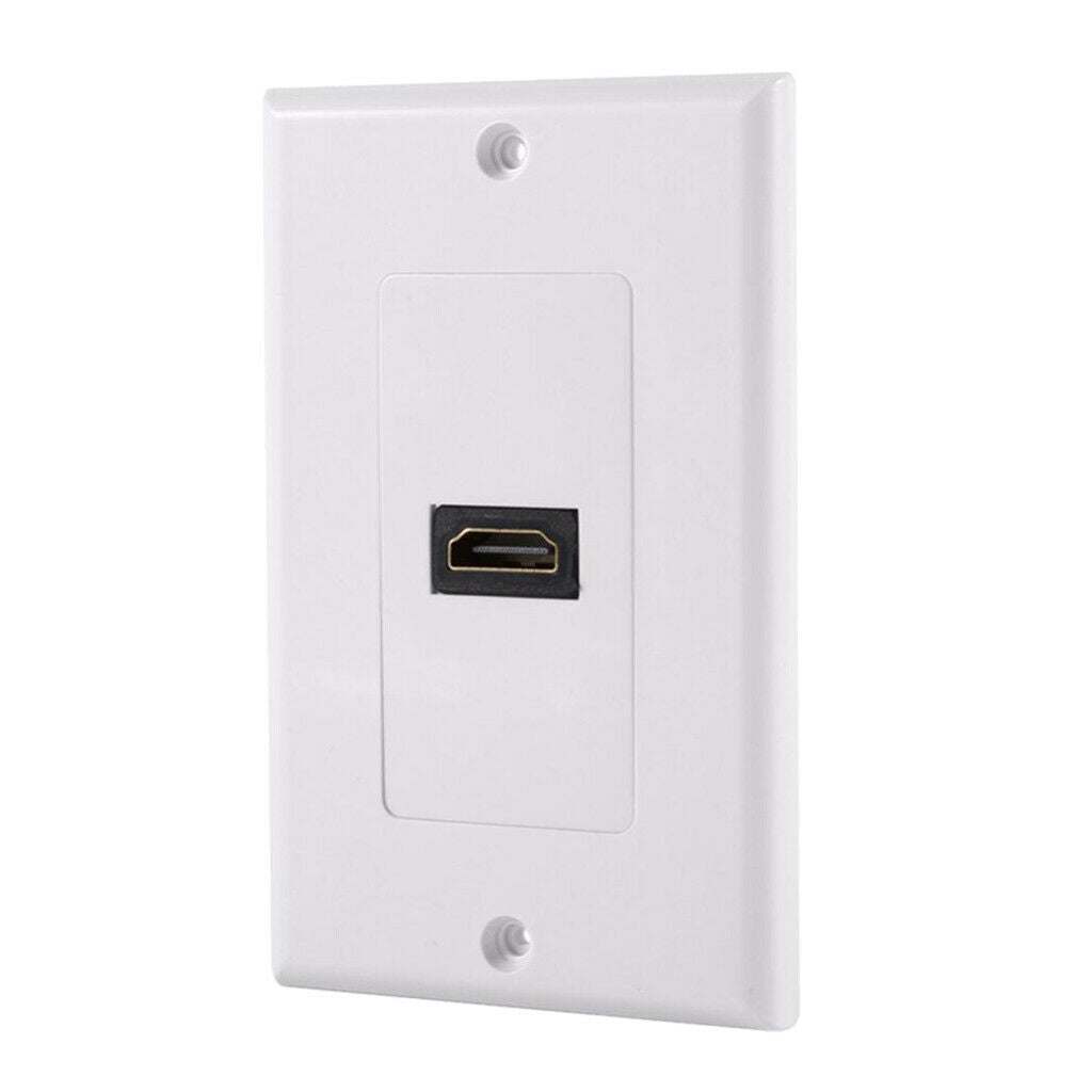 HDMI Distribution and Organization Wall Plates Panel, Single Gang HDMI 4K