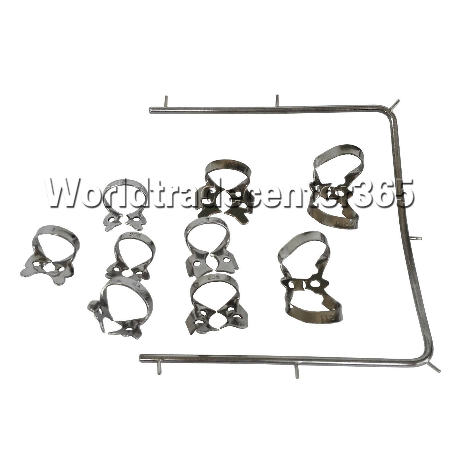 Dental Dentist Basic Rubber Dam Kit of 12 Pieces Dental Surgical Instruments Set