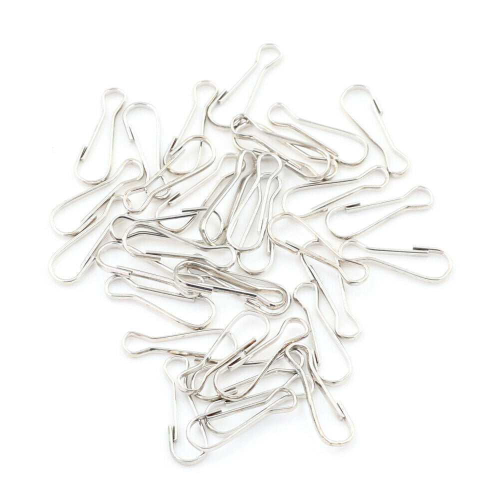 20pcs Metal Lanyard Snap Spring Clips Hooks Findings DIY Length 2.5cm NL