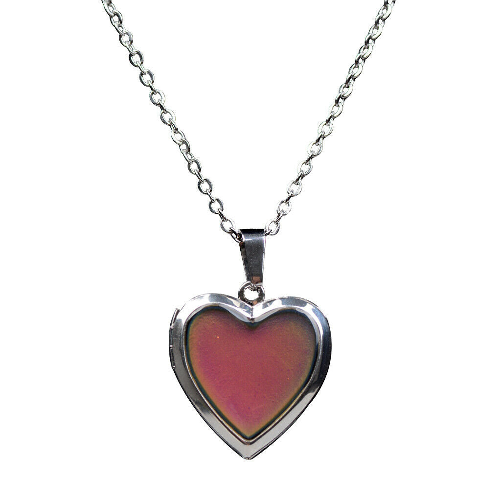 Color Change Mood Pendant Necklace Emotion Changeable Keepsake Jewelry Mens
