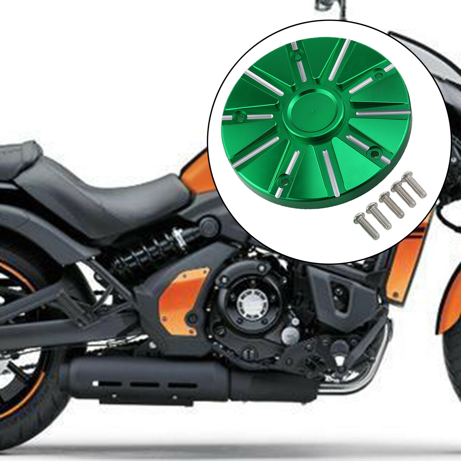 Engine Cover Protector Guard for Kawasaki Vulcan Motorbike Fittings Green