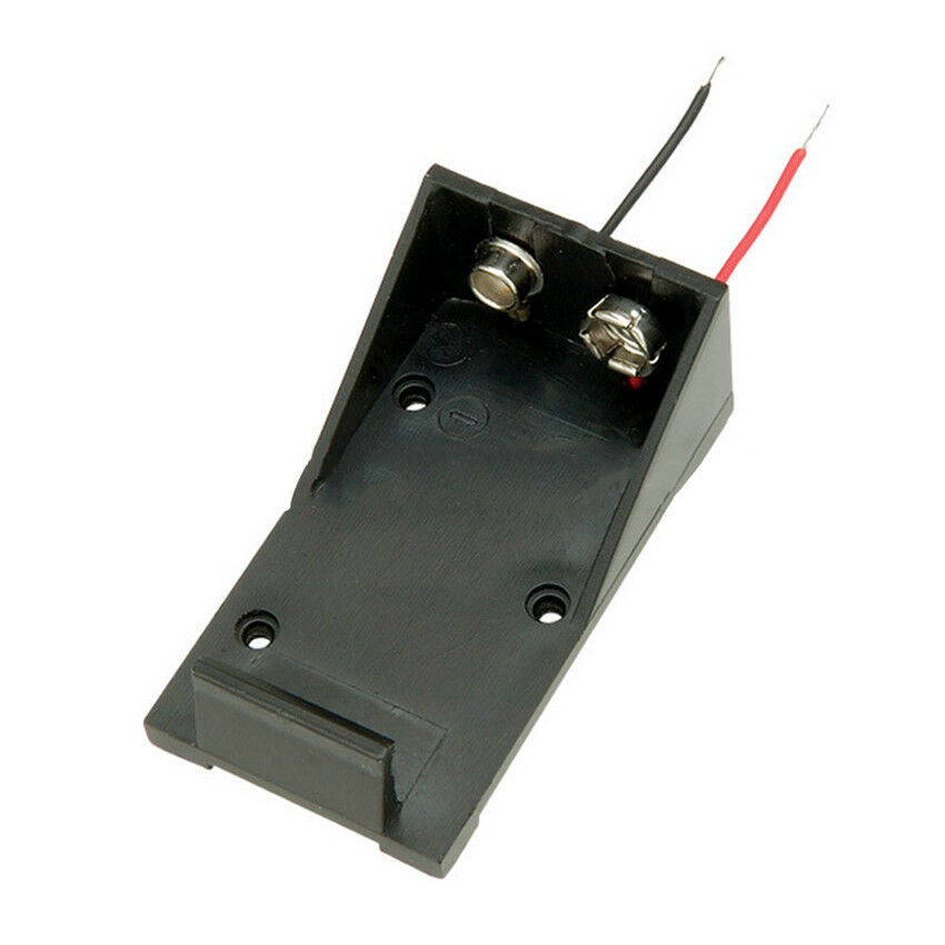 10pcs Plastic Case Holder Storage Box for 9v Battery Case Box w Wired Leads N3