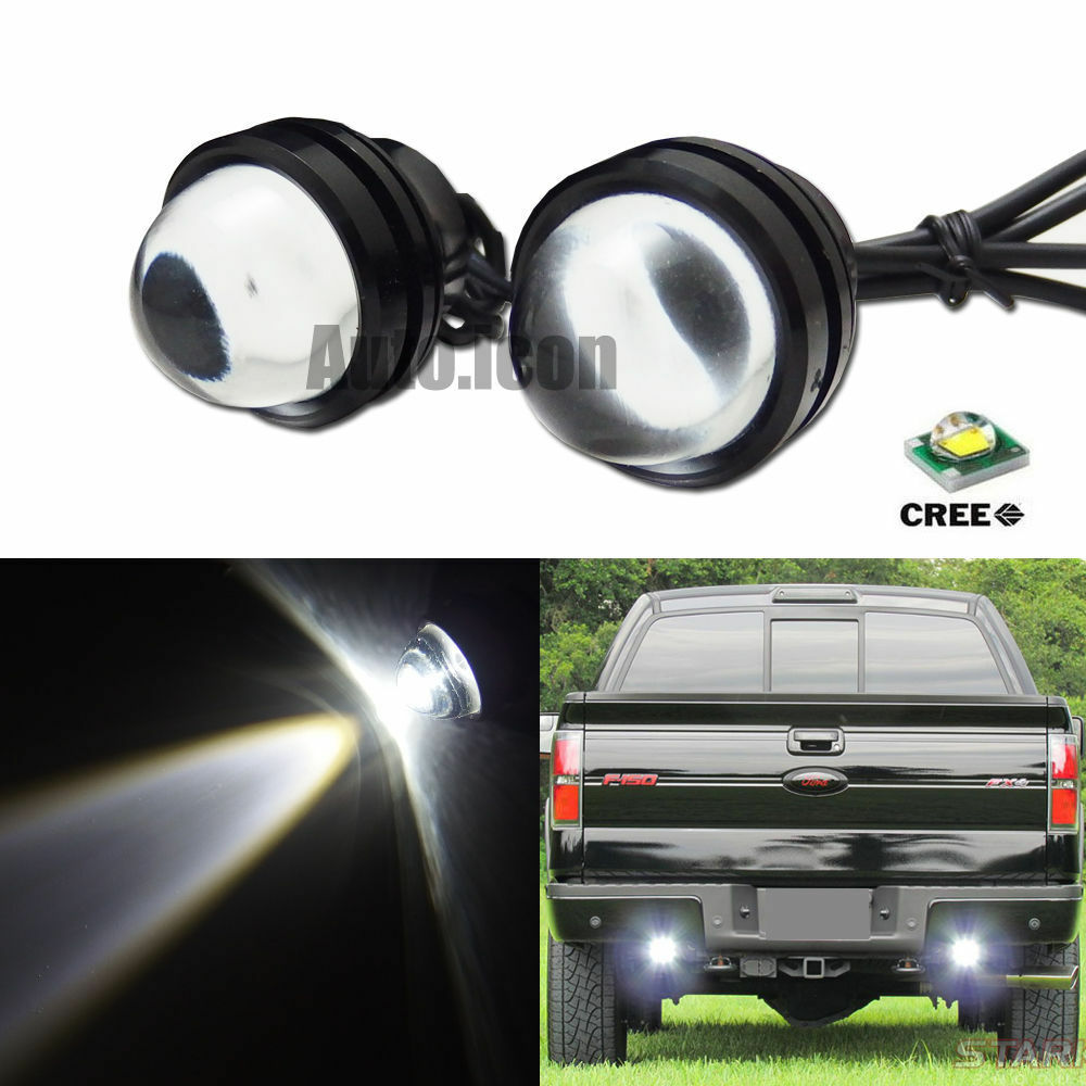 For Fog DRL Parking or Backup 2 X 5W Highlight LED Bull Eye LED Projector Lights